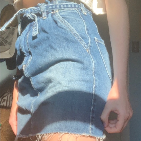 Denim Skirt (with tie) from Hollister! - Picture 1 of 3